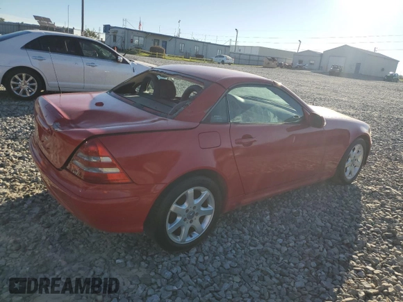 2003 Mercedes-Benz SLK 230 Kompressor z VIN WDBKK49F73F293719, wystawiony jako Copart lot #74849454 z przebiegiem 247 020 mil mil oraz Szkoda całkowita • Salvage title. Historia ofert i sprzedaży dostępna na DreamBid. Obrazek 3.