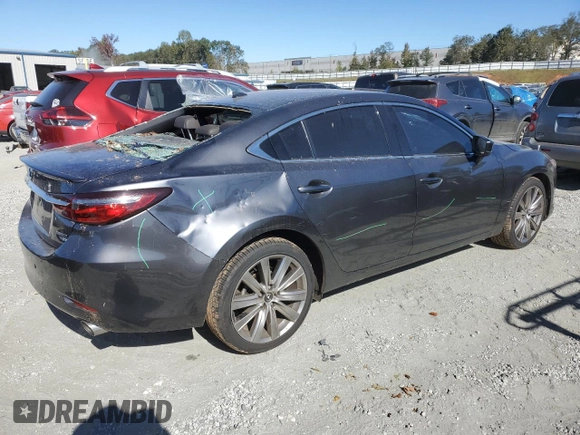 2021 Mazda 6 Signature with VIN JM1GL1XY2M1619514, listed as a Copart auction lot 75494944 with 35,069 mi miles and Salvage Title. Bid and sale history available at DreamBid. Image 3.