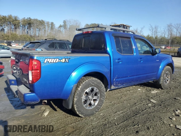 2015 Nissan Frontier Pro-4X with VIN 1N6AD0EVXFN744419, listed as a Copart auction lot 42835395 with 77,691 mi miles and Salvage title. Bid and sale history available at DreamBid. Image 3.