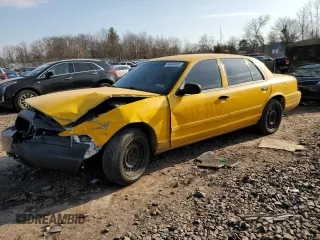 2011 Ford Crown Victoria with VIN 2FABP7AV3BX104001, listed as a Copart auction lot 46444025 with 0 mi miles and Salvage Title. Bid and sale history available at carsss.com. Image 1.