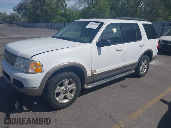 2003 Ford Explorer Eddie Bauer z VIN 1FMZU74K13UC38755, wystawiony jako IAAI lot #42238569 z przebiegiem 216 081 mil mil oraz . Historia ofert i sprzedaży dostępna na DreamBid. Obrazek 2.
