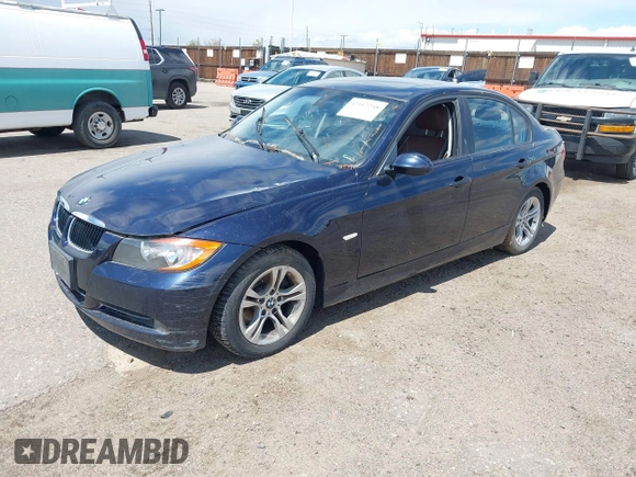 2008 BMW 3 Series 328xi with VIN WBAVC93568K044350, listed as a IAAI auction lot 42163248 with 77,841 mi miles. Bid and sale history available at carsss.com. Image 2.
