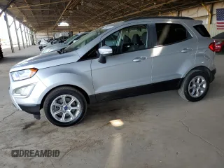 2020 Ford EcoSport SE z VIN MAJ3S2GE5LC369837, wystawiony jako Copart lot #58993105 z przebiegiem 29 376 mil mil oraz Tytuł czysty. Historia ofert i sprzedaży dostępna na DreamBid. Obrazek 1.