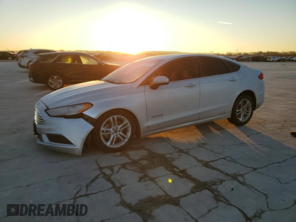 2018 Ford Fusion Hybrid SE with VIN 3FA6P0LU6JR114693, listed as a Copart auction lot 38021423 with 65,591 mi miles. Bid and sale history available at carsss.com. Image 1.
