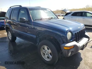 2004 Jeep Liberty Limited with VIN 1J4GL58K34W150741, listed as a Copart auction lot 53392095 with 203,458 mi miles and Salvage title. Bid and sale history available at DreamBid. Image 4.