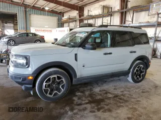 2021 Ford Bronco Sport Big Bend z VIN 3FMCR9B68MRA83235, wystawiony jako Copart lot #56593755 z przebiegiem 80 461 mil mil oraz Szkoda całkowita • Salvage title. Historia ofert i sprzedaży dostępna na DreamBid. Obrazek 1.