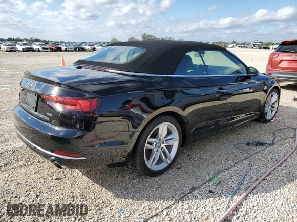 2019 Audi A5 Cabriolet Premium z VIN WAUWNGF56KN010302, wystawiony jako Copart lot #65011662 z przebiegiem Nie podano mil oraz . Historia ofert i sprzedaży dostępna na DreamBid. Obrazek 3.