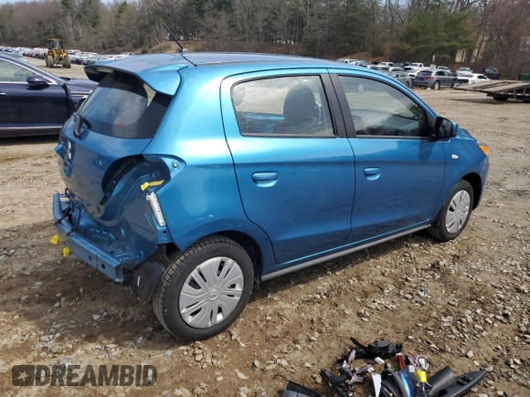 2024 Mitsubishi Mirage ES z VIN ML32AUHJ6RH000242, wystawiony jako Copart lot #52795295 z przebiegiem 8 978 mil mil oraz Szkoda całkowita • Salvage title. Historia ofert i sprzedaży dostępna na DreamBid. Obrazek 3.