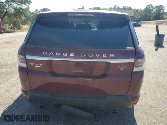 2016 Land Rover Range Rover Sport V6 HSE with VIN SALWR2VF6GA548395, listed as a Copart auction lot 52737375 with 0 mi miles and Clean Title. Bid and sale history available at carsss.com. Image 6.