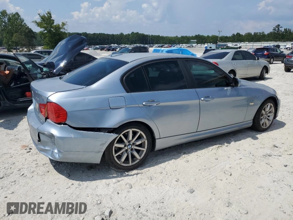 2011 BMW 3 Series 328i with VIN WBAPH7G51BNN07946, listed as a Copart auction lot 64558545 with Not provided miles and Salvage title. Bid and sale history available at DreamBid. Image 3.