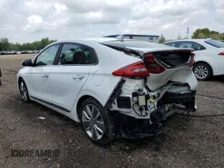 2018 Hyundai Ioniq Limited with VIN KMHC05LC7JU069144, listed as a Copart auction lot 61440105 with 221,779 mi miles and Salvage title. Bid and sale history available at DreamBid. Image 2.