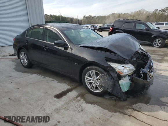 2015 Infiniti Q40 with VIN JN1CV6AR7FM524877, listed as a Copart auction lot 49134435 with 65,059 mi miles and Salvage Title. Bid and sale history available at DreamBid. Image 4.