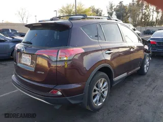 2017 Toyota RAV4 Limited with VIN 2T3YFREV0HW332280, listed as a IAAI auction lot 41975756 with 18,042 mi miles. Bid and sale history available at carsss.com. Image 4.