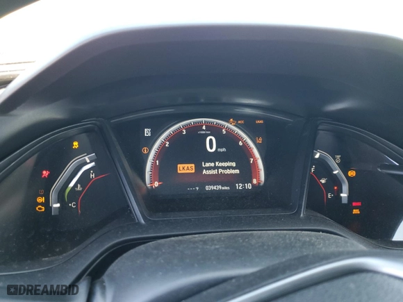 2021 Honda Civic Hatchback Sport with VIN SHHFK7H43MU409037, listed as a Copart auction lot 51532775 with 39,439 mi miles and Salvage Title. Bid and sale history available at carsss.com. Image 9.