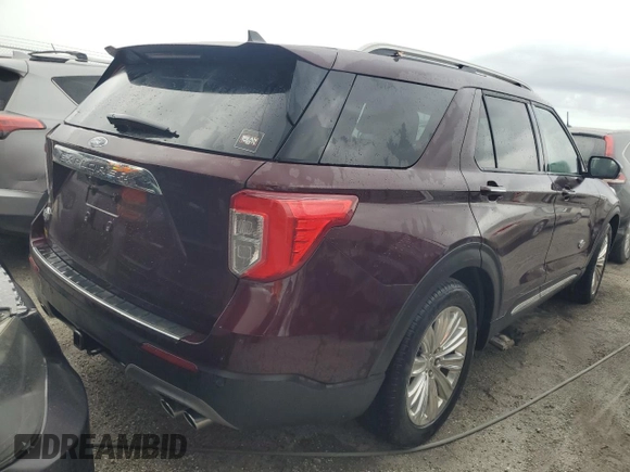 2022 Ford Explorer King Ranch with VIN 1FM5K7LCXNGB57186, listed as a Copart auction lot 76189084 with 0 mi miles and Non Repairable. Bid and sale history available at carsss.com. Image 3.