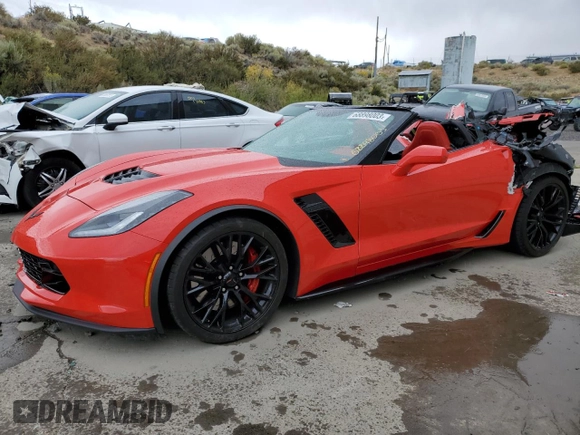 2017 Chevrolet Corvette Z06 3LZ with VIN 1G1YT2D64H5603285, listed as a Copart auction lot 68898003 with 0 mi miles. Bid and sale history available at carsss.com. Image 1.