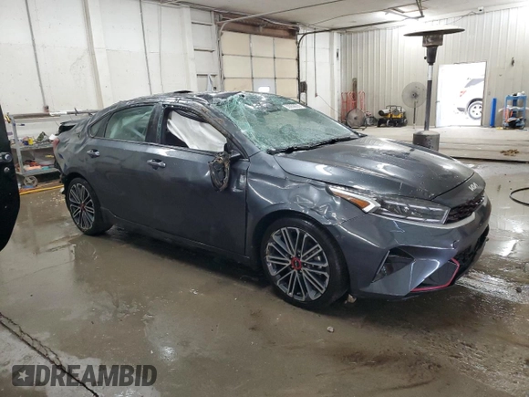 2024 Kia Forte GT with VIN 3KPF44AC5RE720056, listed as a Copart auction lot 50938935 with 44,705 mi miles and Salvage Title. Bid and sale history available at carsss.com. Image 4.