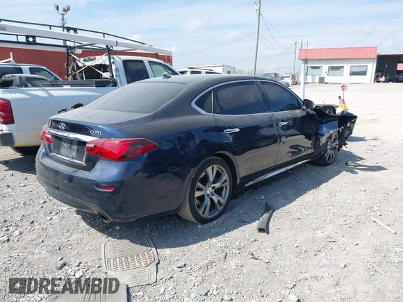 2015 Infiniti Q70 with VIN JN1BY1PP7FM601789, listed as a IAAI auction lot 41782519 with 140,158 mi miles and . Bid and sale history available at DreamBid. Image 4.