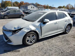 2019 Toyota Corolla Hatchback SE with VIN JTNK4RBEXK3059015, listed as a Copart auction lot 77062644 with 55,028 mi miles and Salvage Title. Bid and sale history available at carsss.com. Image 1.