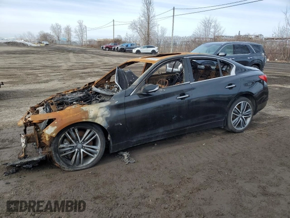 2016 Infiniti Q50 with VIN JN1EV7AR9GM343019, listed as a Copart auction lot 50706405 with Not Provided miles and Non Repairable. Bid and sale history available at DreamBid. Image 1.