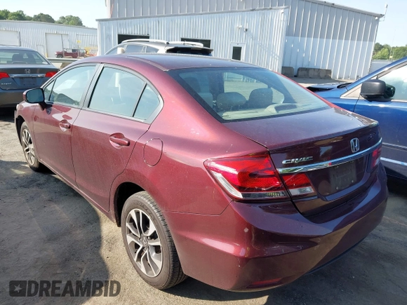 2015 Honda Civic EX z VIN 19XFB2F8XFE227841, wystawiony jako IAAI lot #42307231 z przebiegiem 91 902 mil mil oraz . Historia ofert i sprzedaży dostępna na DreamBid. Obrazek 3.