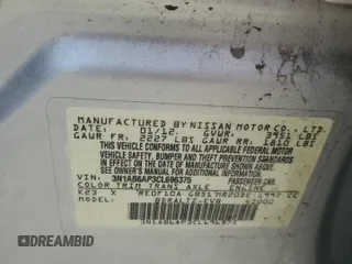 2012 Nissan Sentra SR с VIN 3N1AB6AP3CL696375, выставлен на аукционе Copart как лот 54822775 с пробегом 175 946 миль миль и Списание • Salvage title. История ставок и продаж доступна на DreamBid. Изображение 12.