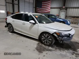 2024 Honda Civic Sedan EX with VIN 2HGFE1F73RH337701, listed as a Copart auction lot 72907524 with 3,180 mi miles and Salvage Title. Bid and sale history available at carsss.com. Image 4.