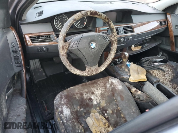2007 BMW 5 Series 525i with VIN WBANE53527CW66780, listed as a Copart auction lot 88875305 with Not Provided miles and Salvage Title. Bid and sale history available at carsss.com. Image 8.