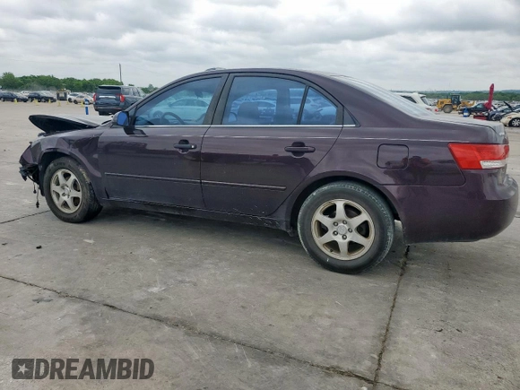 2006 Hyundai Sonata GLS z VIN KMHEU46C26A098689, wystawiony jako Copart lot #54663685 z przebiegiem 366 146 mil mil oraz Szkoda całkowita • Salvage title. Historia ofert i sprzedaży dostępna na DreamBid. Obrazek 2.