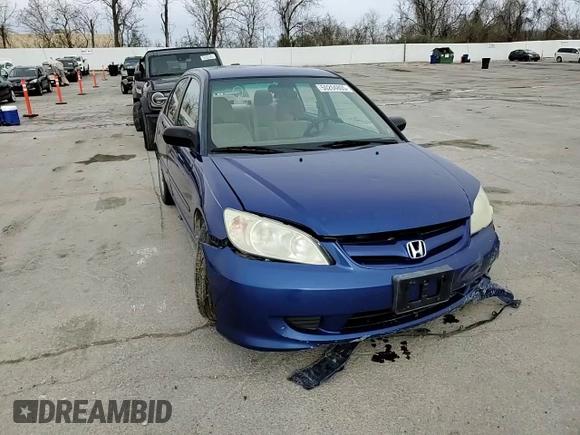 2004 Honda Civic VP with VIN 1HGES16324L015905, listed as a Copart auction lot 50204805 with 267,049 mi miles and Salvage Title. Bid and sale history available at carsss.com. Image 11.
