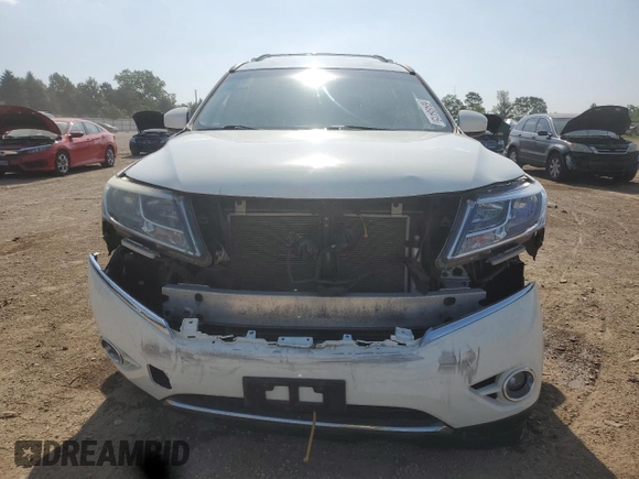 2015 Nissan Pathfinder SL z VIN 5N1AR2MMXFC673190, wystawiony jako Copart lot #60495415 z przebiegiem 101 072 mil mil oraz Szkoda całkowita • Salvage title. Historia ofert i sprzedaży dostępna na DreamBid. Obrazek 5.