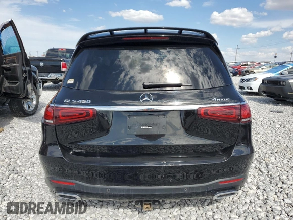 2022 Mercedes-Benz GLS 450 with VIN 4JGFF5KE9NA692495, listed as a Copart auction lot 81029284 with Not Provided miles and Salvage Title. Bid and sale history available at DreamBid. Image 6.
