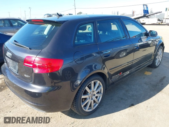 2011 Audi A3 Premium Plus with VIN WAUKEAFM9BA096294, listed as a IAAI auction lot 41414521 with 123,566 mi miles and . Bid and sale history available at DreamBid. Image 4.