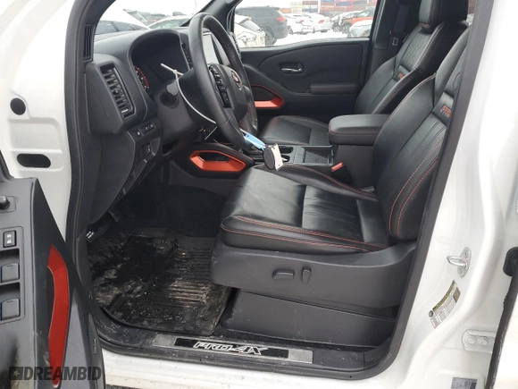 2023 Nissan Frontier PRO-4X with VIN 1N6ED1EK0PN660799, listed as a Copart auction lot 89086105 with 34,178 mi miles and Salvage Title. Bid and sale history available at carsss.com. Image 7.