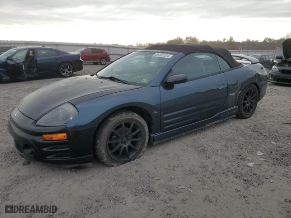 2004 Mitsubishi Eclipse GTS with VIN 4A3AE75H64E034981, listed as a Copart auction lot 86301124 with 73,351 mi miles and Salvage Title. Bid and sale history available at carsss.com. Image 1.