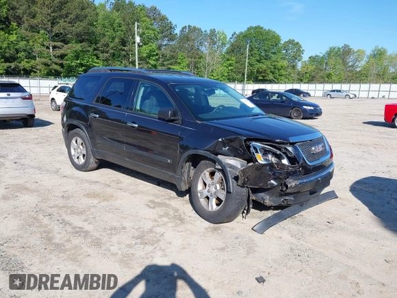 2009 GMC Acadia SLE1 with VIN 1GKER13D79J170030, listed as a IAAI auction lot 42201335 with 206,465 mi miles and . Bid and sale history available at DreamBid. Image 1.