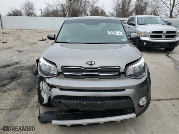 2019 Kia Soul + with VIN KNDJP3A54K7698604, listed as a Copart auction lot 46062714 with 0 mi miles and Salvage Title. Bid and sale history available at carsss.com. Image 5.