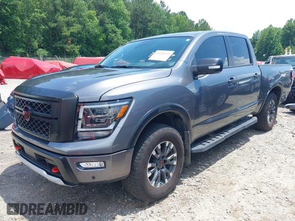 2024 Nissan Titan Pro-4X with VIN 1N6AA1ED8RN114313, listed as a IAAI auction lot 42498591 with 21,955 mi miles and . Bid and sale history available at DreamBid. Image 22.