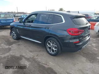 2021 BMW X3 xDrive30i with VIN 5UXTY5C03M9H92100, listed as a IAAI auction lot 41856328 with 19,460 mi miles and . Bid and sale history available at DreamBid. Image 3.