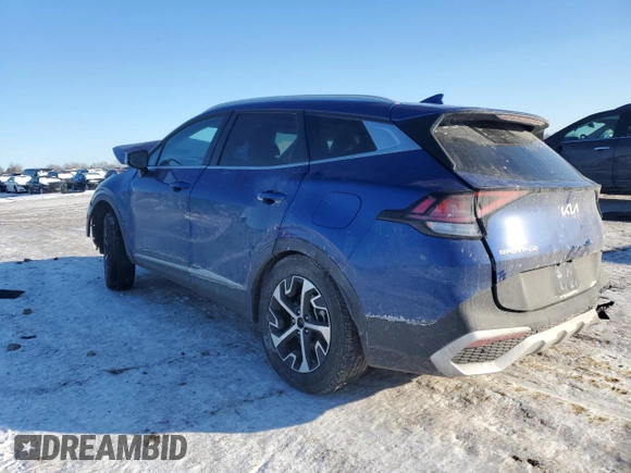 2024 Kia Sportage EX with VIN 5XYK3CDF7RG210456, listed as a Copart auction lot 45816055 with 23,891 mi miles and Salvage Title. Bid and sale history available at DreamBid. Image 2.