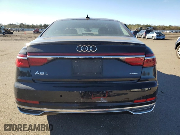 2020 Audi A8 L with VIN WAU8DAF81LN002970, listed as a Copart auction lot 41057054 with 78,578 mi miles. Bid and sale history available at carsss.com. Image 6.