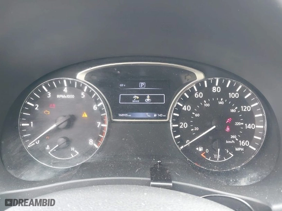 2017 Nissan Altima 2.5 SV with VIN 1N4AL3AP9HC258168, listed as a IAAI auction lot 41905641 with 168,935 mi miles. Bid and sale history available at carsss.com. Image 7.