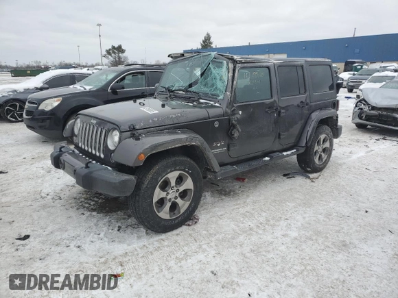2017 Jeep Wrangler Unlimited Sahara z VIN 1C4BJWEG2HL629297, wystawiony jako Copart lot #46188865 z przebiegiem 98 463 mil mil oraz Szkoda całkowita • Salvage title. Historia ofert i sprzedaży dostępna na DreamBid. Obrazek 1.
