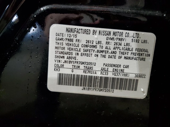 2016 Infiniti Q70L with VIN JN1BY1PR7GM720512, listed as a Copart auction lot 46393445 with 58,661 mi miles and Clean Title. Bid and sale history available at carsss.com. Image 12.