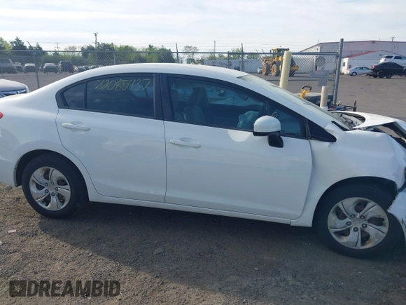 2014 Honda Civic Sedan LX with VIN 2HGFB2F5XEH500867, listed as a IAAI auction lot 42085437 with 92,687 mi miles. Bid and sale history available at carsss.com. Image 13.