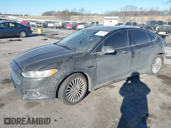 2014 Ford Fusion Titanium with VIN 3FA6P0K93ER293357, listed as a IAAI auction lot 41354955 with 176,130 mi miles. Bid and sale history available at carsss.com. Image 17.