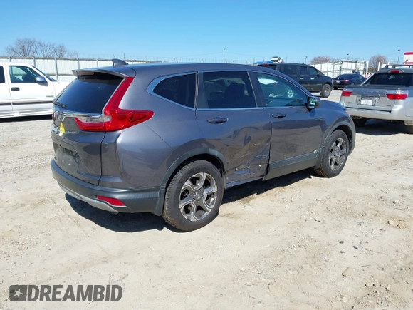 2019 Honda CR-V EX with VIN 5J6RW1H5XKL005682, listed as a IAAI auction lot 41663175 with 91,367 mi miles. Bid and sale history available at carsss.com. Image 4.
