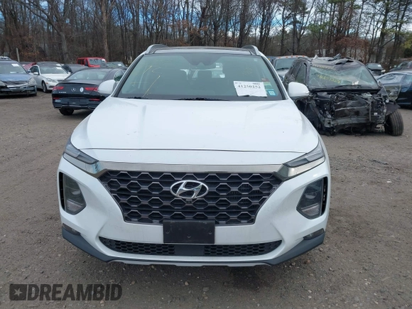 2020 Hyundai Santa Fe Limited with VIN 5NMS5CAA7LH148833, listed as a IAAI auction lot 41250252 with 59,429 mi miles. Bid and sale history available at carsss.com. Image 12.