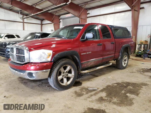 2007 Dodge 1500 Laramie with VIN 1D7HU18207S183648, listed as a Copart auction lot 52129055 with 257,764 mi miles and Clean Title. Bid and sale history available at carsss.com. Image 1.