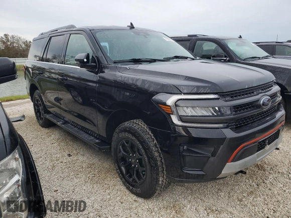 2024 Ford Expedition Timberline с VIN 1FMJU1RGXREA60667, выставлен на аукционе Copart как лот 77608014 с пробегом Не указан миль и Списание • Salvage title. История ставок и продаж доступна на DreamBid. Изображение 4.